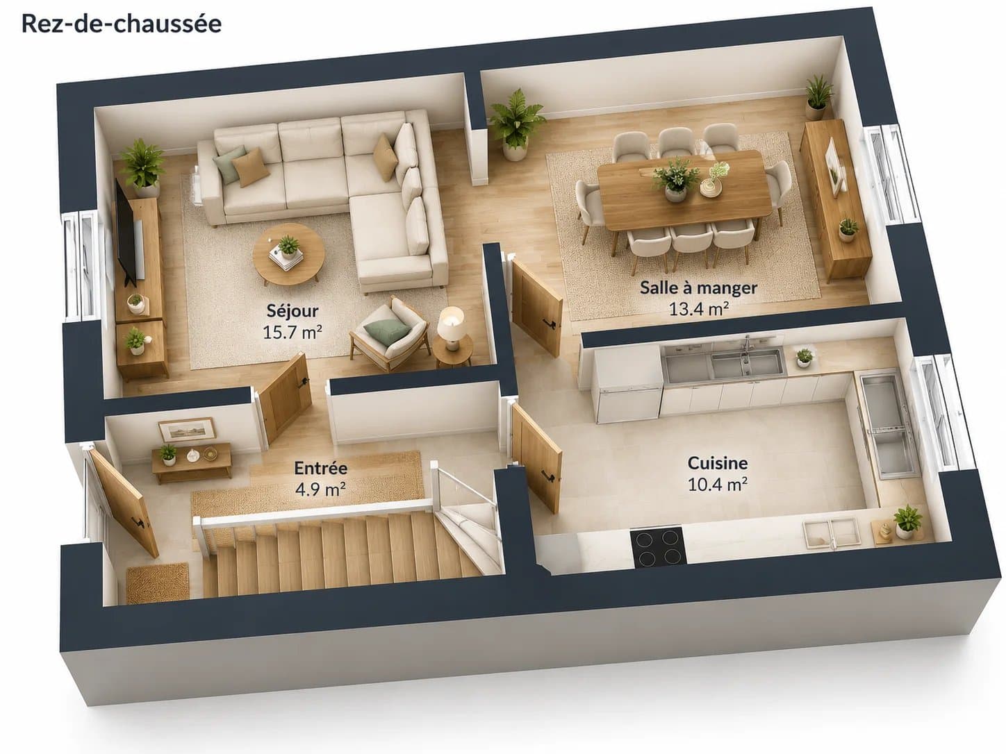 Maison à rénover avec jardin (4/6)
